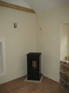 Install the wood stove
